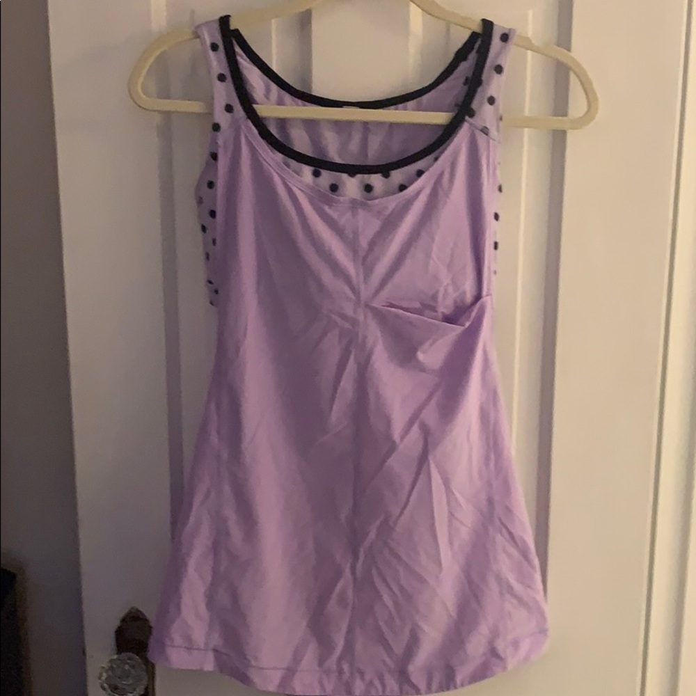 LuluLemon - purple tank/sports bra - size 6